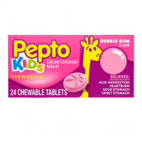 Tabletas Masticables Antácidas Infantiles Sabor Chicle - 24 Tabletas