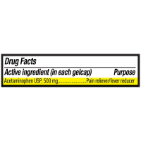 Acetaminofen 500 mg Extra Fuerte Gelcaps – 225 Cápsulas