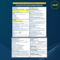 Advil Analgésicos de Doble Acción en Tabletas Recubiertas, 125 mg de Ibuprofeno y 250 mg de Acetaminofén, 72 Unidades