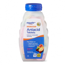 Antiácido Masticable Extra Fuerte 1000 mg Sabor Frutas - 72 Tabletas