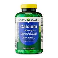 Calcio 600 mg con Vitamina D3, 250 Tabletas