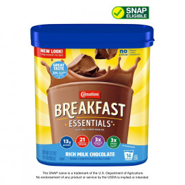 Chocolate en Polvo para Desayuno con Proteínas, Vitaminas y Minerales - 17.7 oz