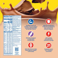 Chocolate en Polvo para Desayuno con Proteínas, Vitaminas y Minerales - 17.7 oz