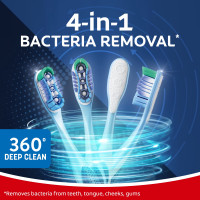 Cepillos Dentales Colgate 360 Limpieza Completa de la Boca, Cerdas Medianas - Paquete de 2