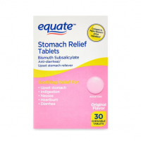Alivio Estomacal 262 mg Tabletas Masticables - 30 Tabletas
