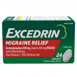 Excedrin – Alivio del Dolor de Migraña en Tabletas, 24 Unidades