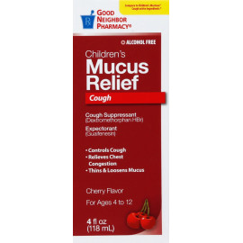 Alivio de refriado para niños de 4 a 12 años, 4 OZ