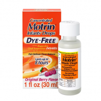 Ibuprofeno para bebés de 6 a 23 meses 50 mg/1.25 ml Suspensión Oral Sabor Frutos Rojos - 1 fl oz (30 ml)