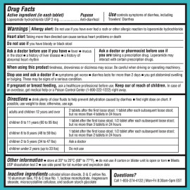 Loperamida 2 mg, 24 tabletas