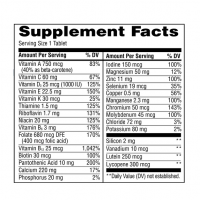 Multivitamínico Completo para Adultos Mayores de 50 Años - 125 Tabletas