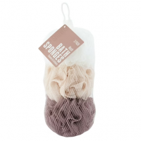 Esponjas de Baño de Malla Exfoliantes Reutilizables - Paquete de 3 Unidades