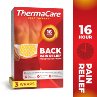 ThermaCare Fajas Térmicas para Alivio del Dolor de Espalda y Cadera, Terapia de Calor de Larga Duración, 3 Fajas