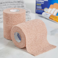 Venda Elástica Autoadherente para Compresión y Soporte 7.6 cm x 4.5 m - 2 Rollos
