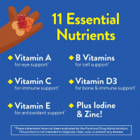 Multivitamínico Infantil en Gomitas de Frutas - 70 Unidades