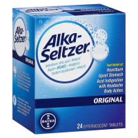 Alka-Seltzer Extra Strength Heartburn Relief Effervescent Antacid Tablets, Fast Acid Indigestion Relief, 24 Count