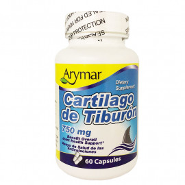 Cartílago de Tiburon 750mg Suplemento Nutricional, 60 Cápsulas