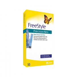 Tiras reactivas para medir los niveles de glucosa en sangre,FreeStyle Precision Neo Blood Glucose Test Strips, 50 Count
