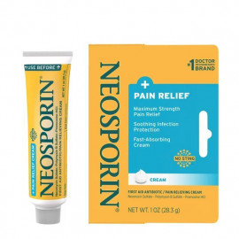 Crema Antibiótica y Analgésica Neosporin + Pain Relief Dual Action First Aid Antibiotic Cream, 1 oz