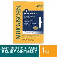 Pomada Antibiótica y Analgésica Neosporin + Pain Relief Dual Action Topical Antibiotic Ointment, 1 oz