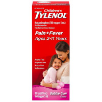 Tylenol para niños de 2 a 11 años, reductor de fiebre, suspensión oral