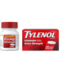 Acetaminofen extra fuerte Tylenol, 500 mg, 100 unidades