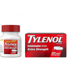 Acetaminofen extra fuerte Tylenol, 500 mg, 100 unidades