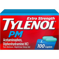 Tylenol PM, Acetaminofen Extra Strength - Cápsulas para aliviar el dolor nocturno y ayuda para dormir
