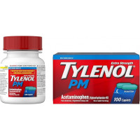 Tylenol PM, Acetaminofen Extra Strength - Cápsulas para aliviar el dolor nocturno y ayuda para dormir